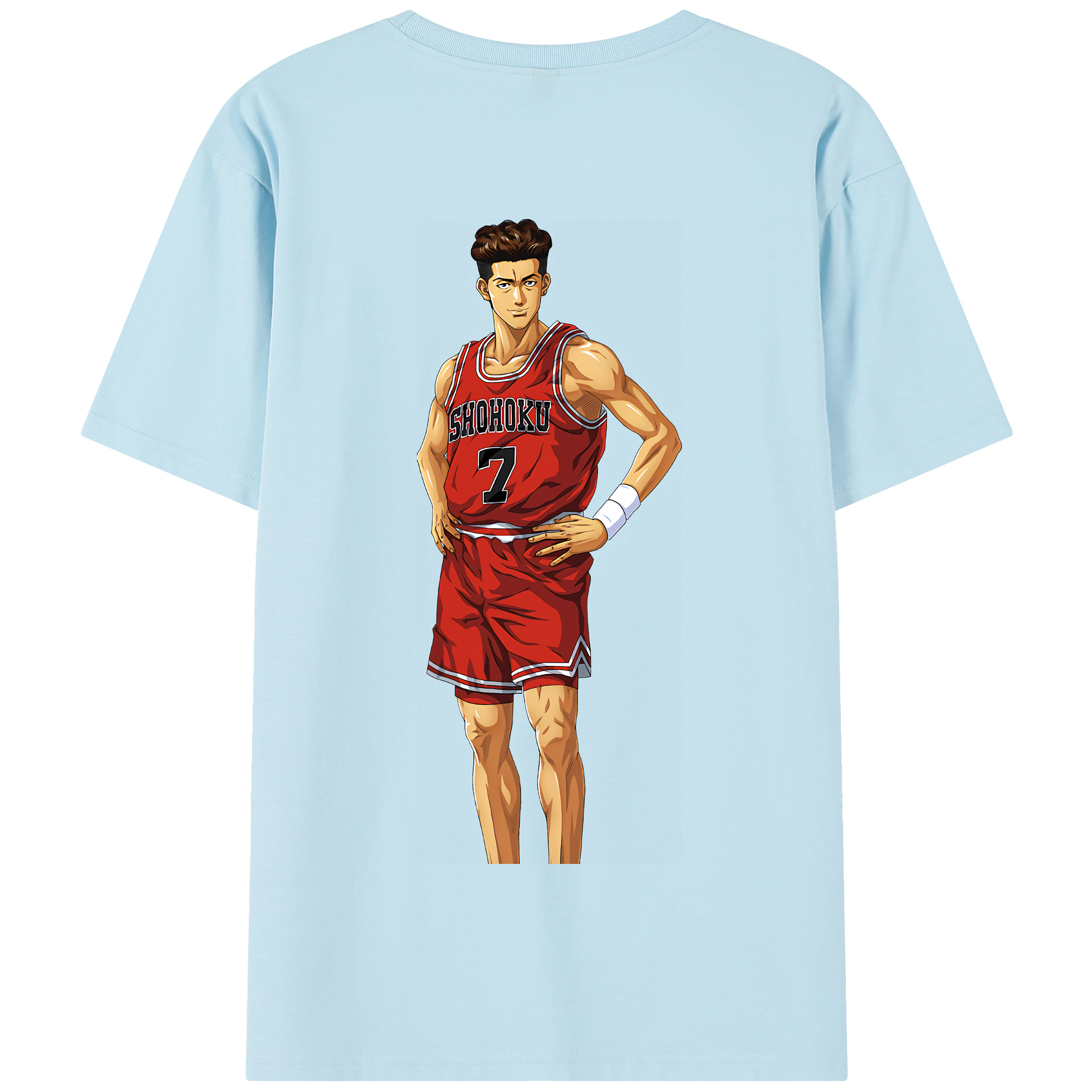 SLAM DUNK／スラムダンク 綿100％半袖Tシャツ（背面プリント）